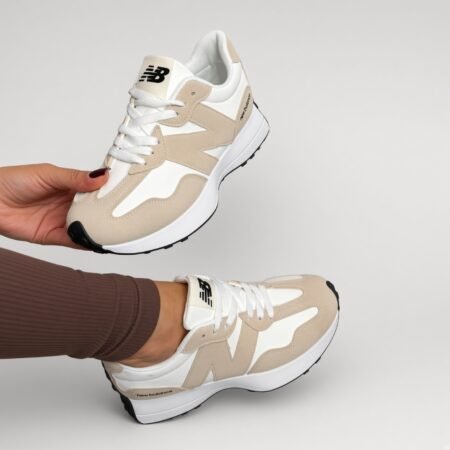 Damskie sneakersy Biało-beżowe