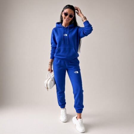 Dres damski Premium niebieski z kapturem